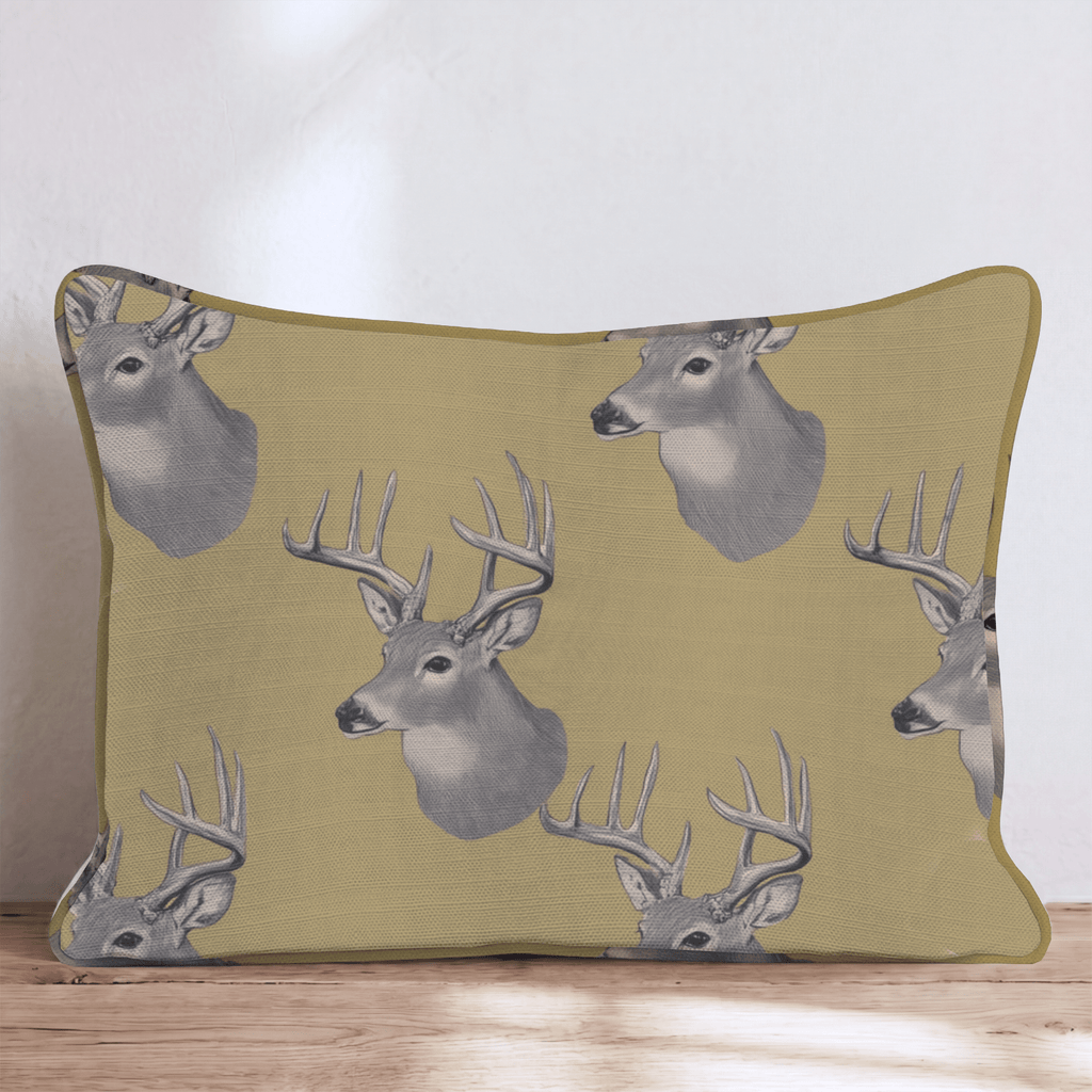 Golden Hour Buck Throw Pillow - Hillcroft Home
