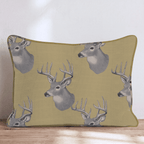 Golden Hour Buck Throw Pillow - Hillcroft Home