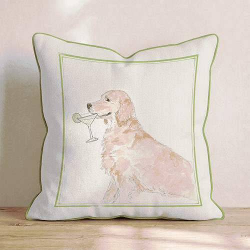 Golden Margarita Throw Pillow - Hillcroft Home