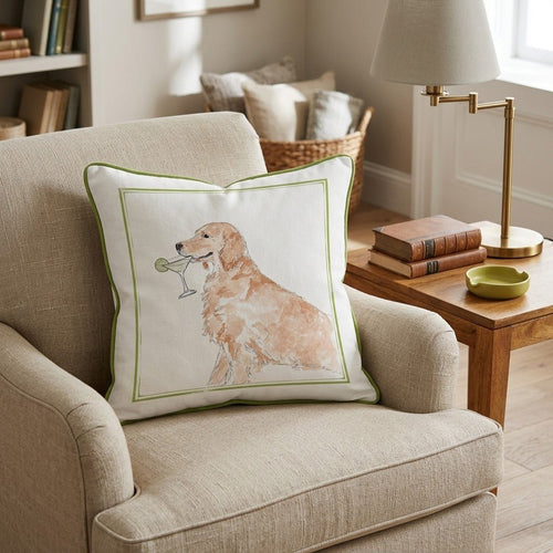 Golden Margarita Throw Pillow - Hillcroft Home