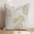 Golden Palm Shadow Throw Pillow throw pillow - Hillcroft Home