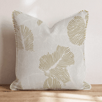 Golden Palm Shadow Throw Pillow throw pillow - Hillcroft Home