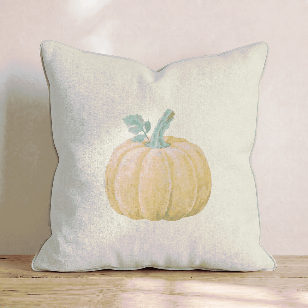 Golden Pumpkin Soft Throw Pillow - Hillcroft Home