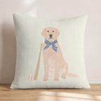 Golden Retriever Baseball Game Throw Pillow - Hillcroft Home