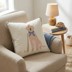 Golden Retriever Baseball Game Throw Pillow - Hillcroft Home