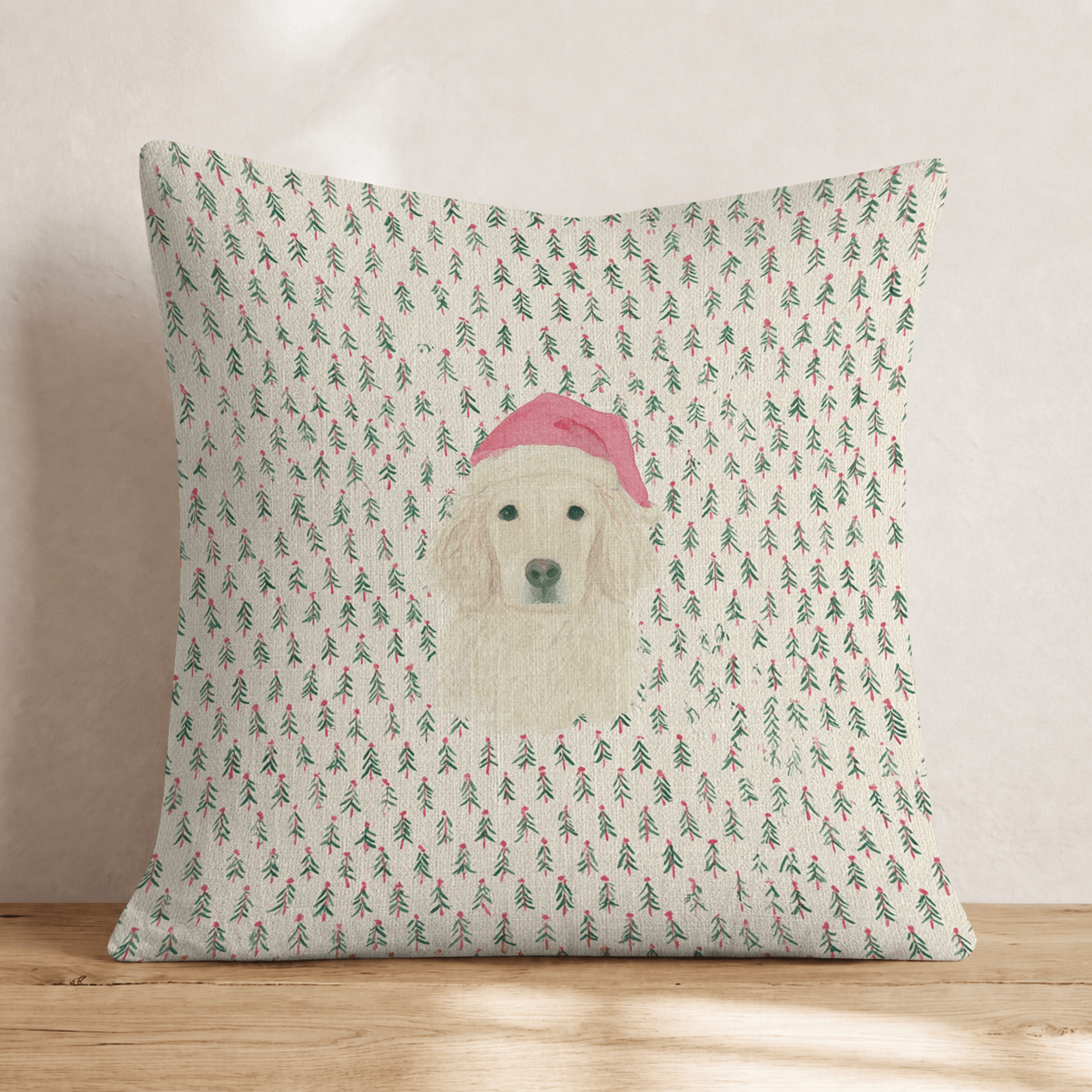 Golden Retriever Christmas Obsessed Throw Pillow - Hillcroft Home