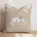 Golden Retriever Christmas Pyjamas Throw Pillow - Hillcroft Home