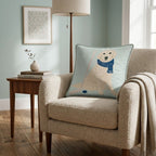Golden Retriever Hockey Star Throw Pillow - Hillcroft Home