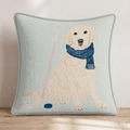 Golden Retriever Hockey Star Throw Pillow - Hillcroft Home