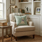 Golden Retriever Lacrosse Player Throw Pillow - Hillcroft Home