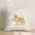 Golden Retriever Matcha Throw Pillow - Hillcroft Home