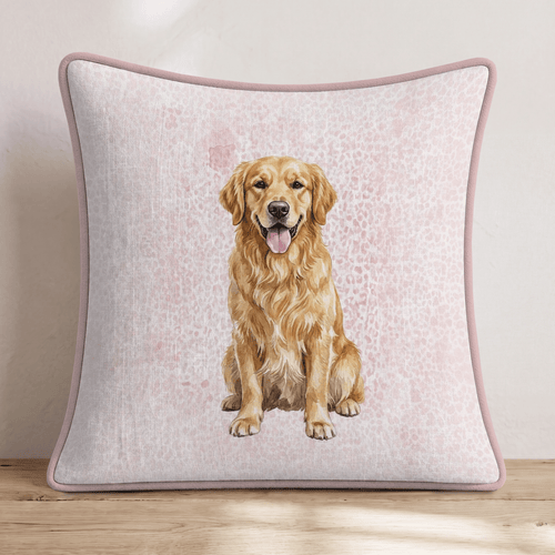 Golden Retriever Play Date Throw Pillow - Hillcroft Home