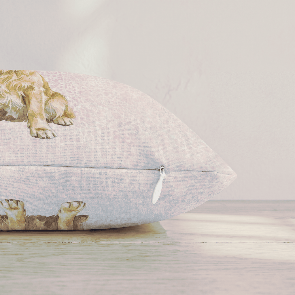 Golden Retriever Play Date Throw Pillow throw pillow - Hillcroft Home