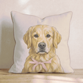 Golden Retriever Portrait Throw Pillow - Hillcroft Home