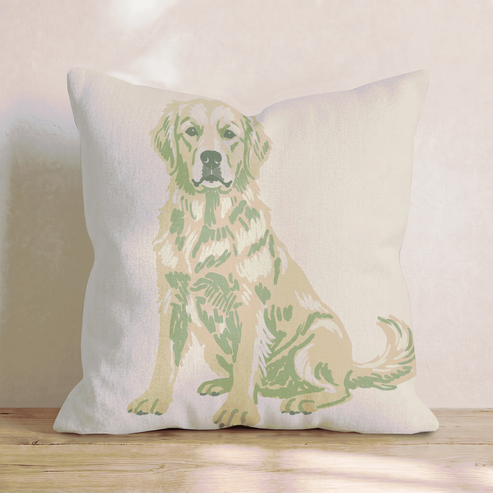 Golden Retriever_ Throw Pillow - Hillcroft Home