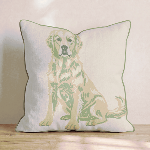Golden Retriever_ Throw Pillow - Hillcroft Home