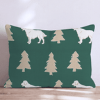 Golden Retriever Tree Silhouettes Throw Pillow - Hillcroft Home
