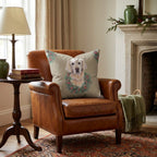 Golden Retriever Wreath Portraits Throw Pillow - Hillcroft Home