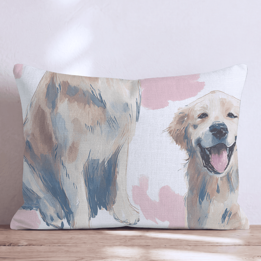 Golden Soul Throw Pillow - Hillcroft Home