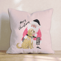 Goldendoodle Christmas Embrace Throw Pillow - Hillcroft Home