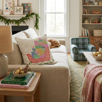 Goldendoodle Gift Sleigh Throw Pillow - Hillcroft Home