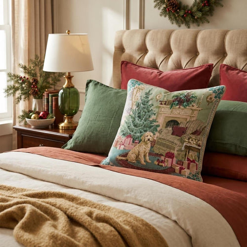 Goldendoodle Holly Parlor Throw Pillow throw pillow - Hillcroft Home