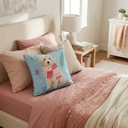 Goldendoodle Scarf Throw Pillow - Hillcroft Home