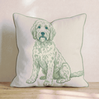 Goldendoodle Throw Pillow - Hillcroft Home
