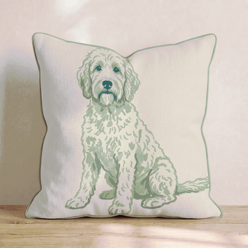 Goldendoodle Throw Pillow - Hillcroft Home
