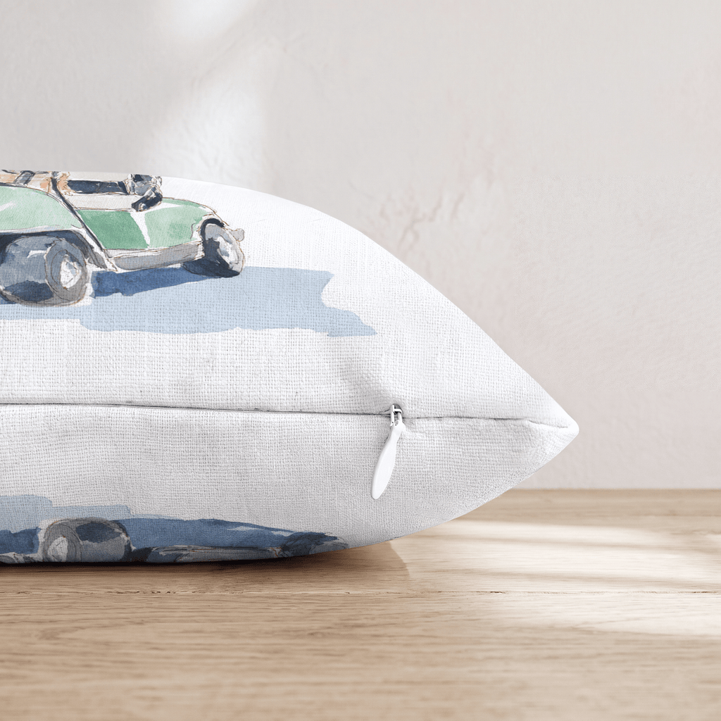 Golf Cart Corgi Throw Pillow - Hillcroft Home