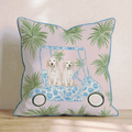 Golf Cart FURiends_ Throw Pillow - Hillcroft Home