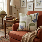 Golf Club Pattern Throw Pillow - Hillcroft Home