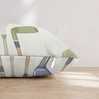 Golf Club Pattern Throw Pillow - Hillcroft Home