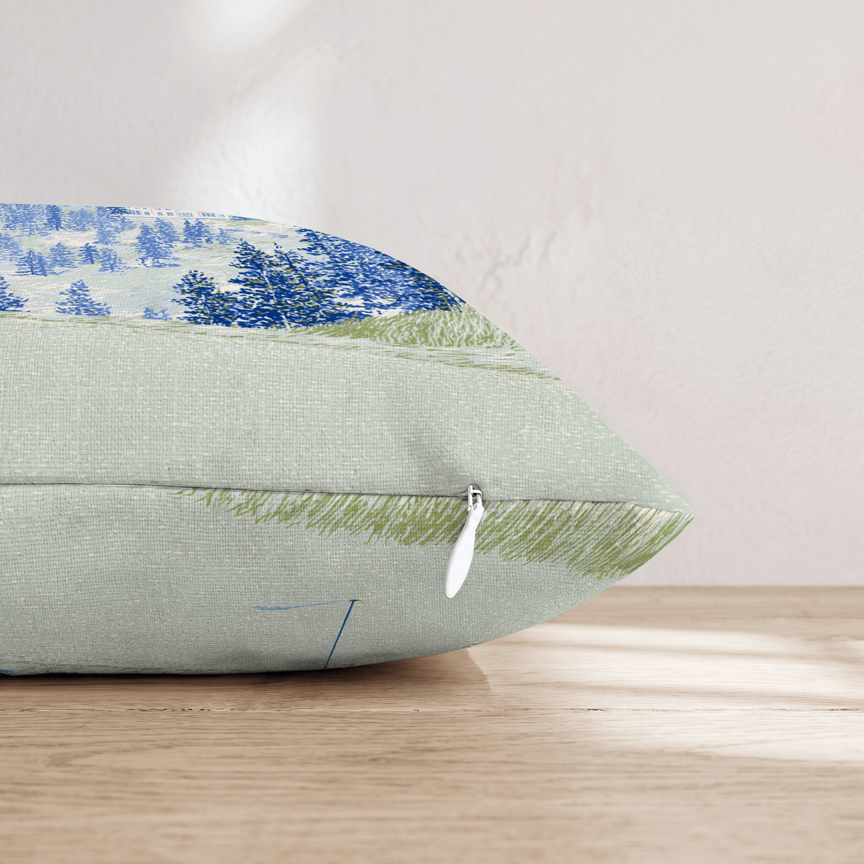 Golf Green In the Mountains Throw Pillow - Hillcroft Home