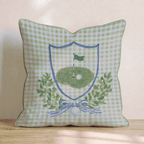 Golf Shield Throw Pillow - Hillcroft Home