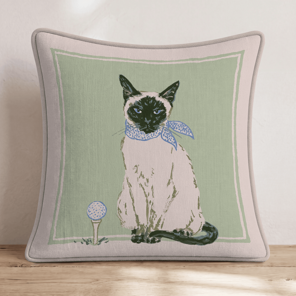 Golf Tee Siamese Throw Pillow - Hillcroft Home