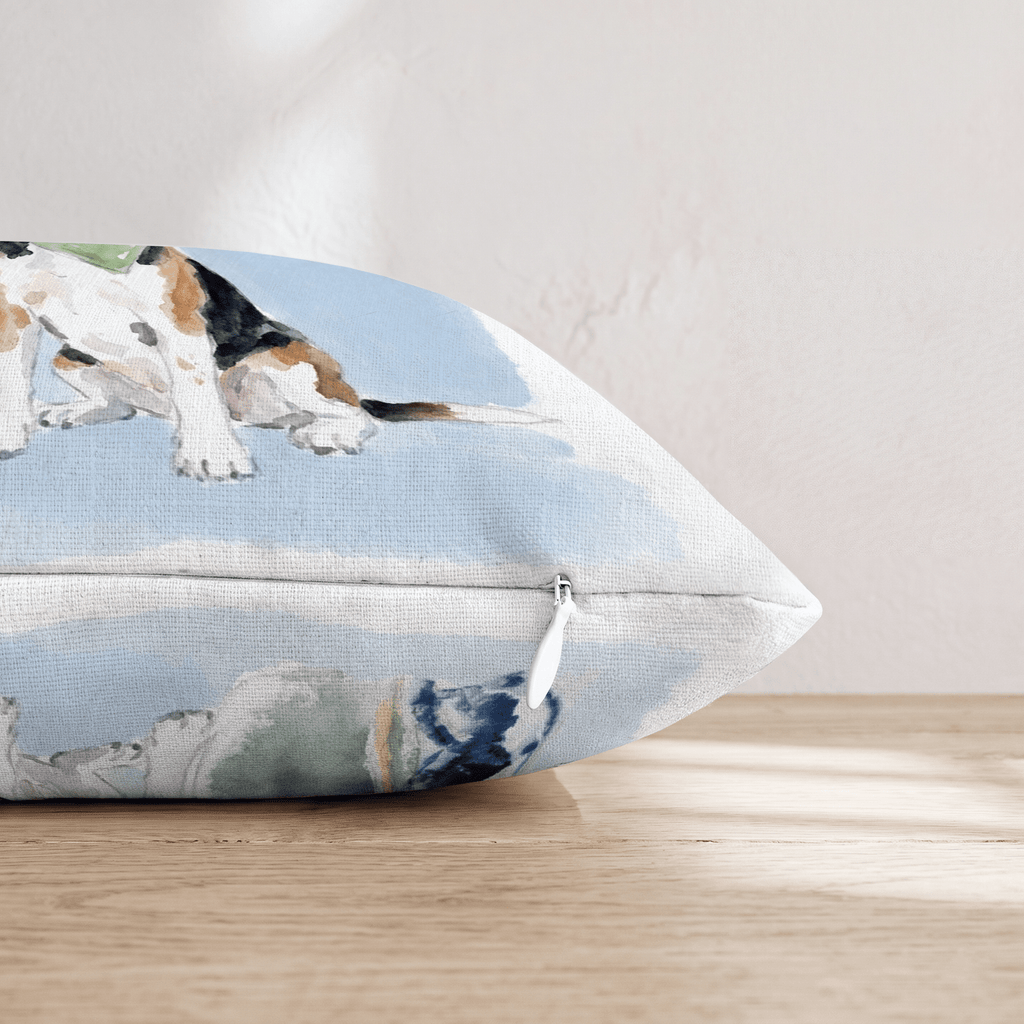 Golf Trip Beagle Throw Pillow - Hillcroft Home