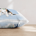 Golf Trip Beagle Throw Pillow - Hillcroft Home