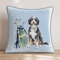 Golf Trip Bernedoodle Throw Pillow - Hillcroft Home