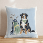 Golf Trip Bernese Mountain Dog Throw Pillow - Hillcroft Home