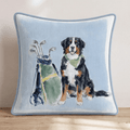 Golf Trip Bernese Mountain Dog Throw Pillow - Hillcroft Home