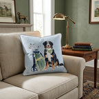Golf Trip Bernese Mountain Dog Throw Pillow - Hillcroft Home