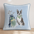 Golf Trip Boston Terrier Throw Pillow - Hillcroft Home