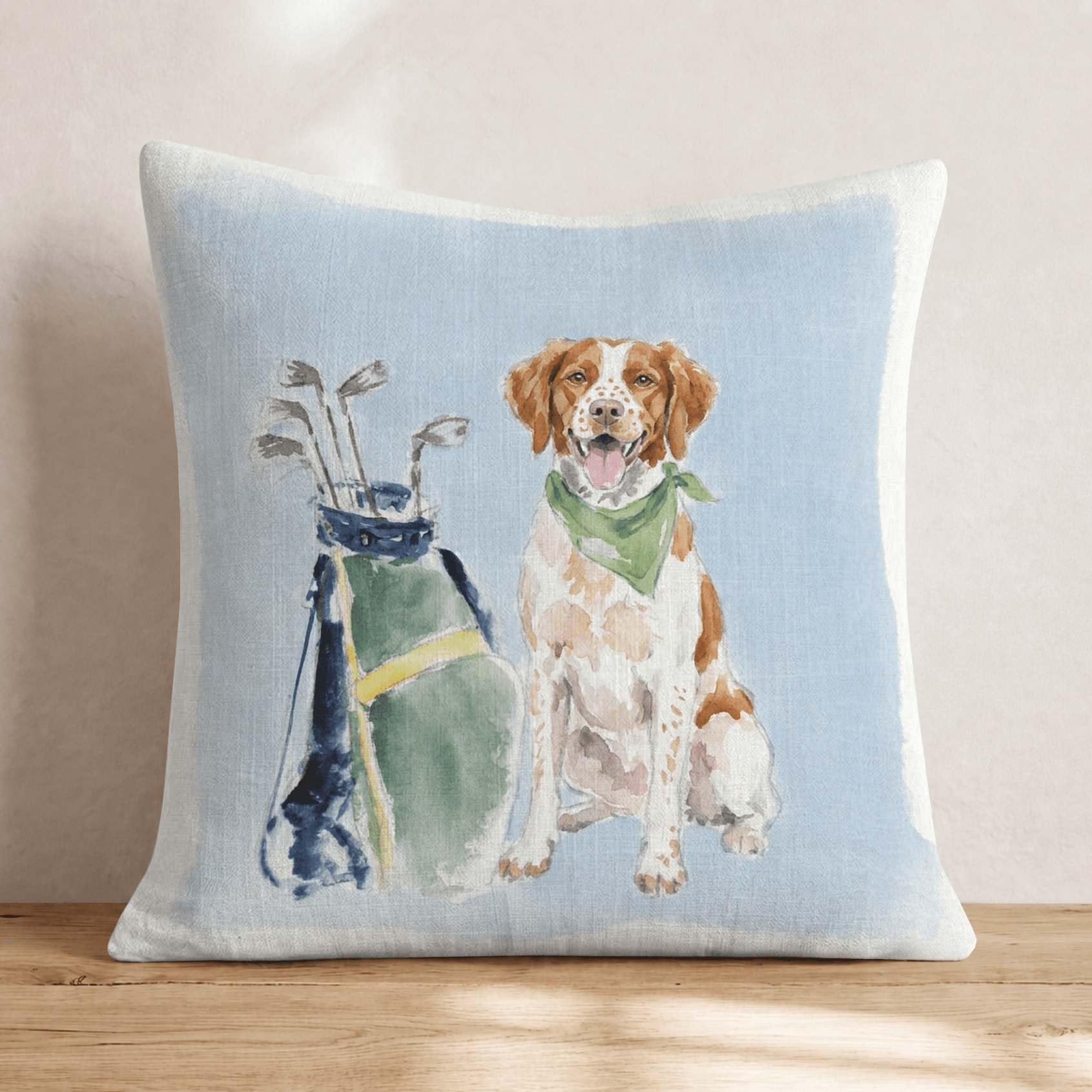 Golf Trip Brittany Throw Pillow - Hillcroft Home