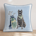 Golf Trip Cane Corso Throw Pillow - Hillcroft Home