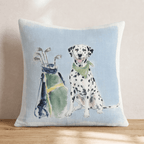 Golf Trip Dalmatian Throw Pillow - Hillcroft Home