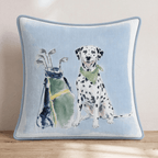 Golf Trip Dalmatian Throw Pillow - Hillcroft Home