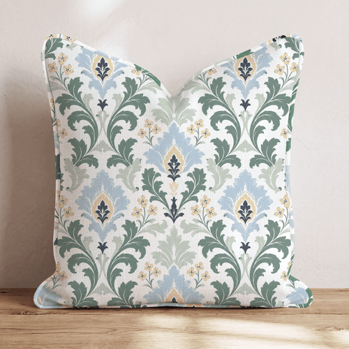 Golf Trip Damask Throw Pillow - Hillcroft Home