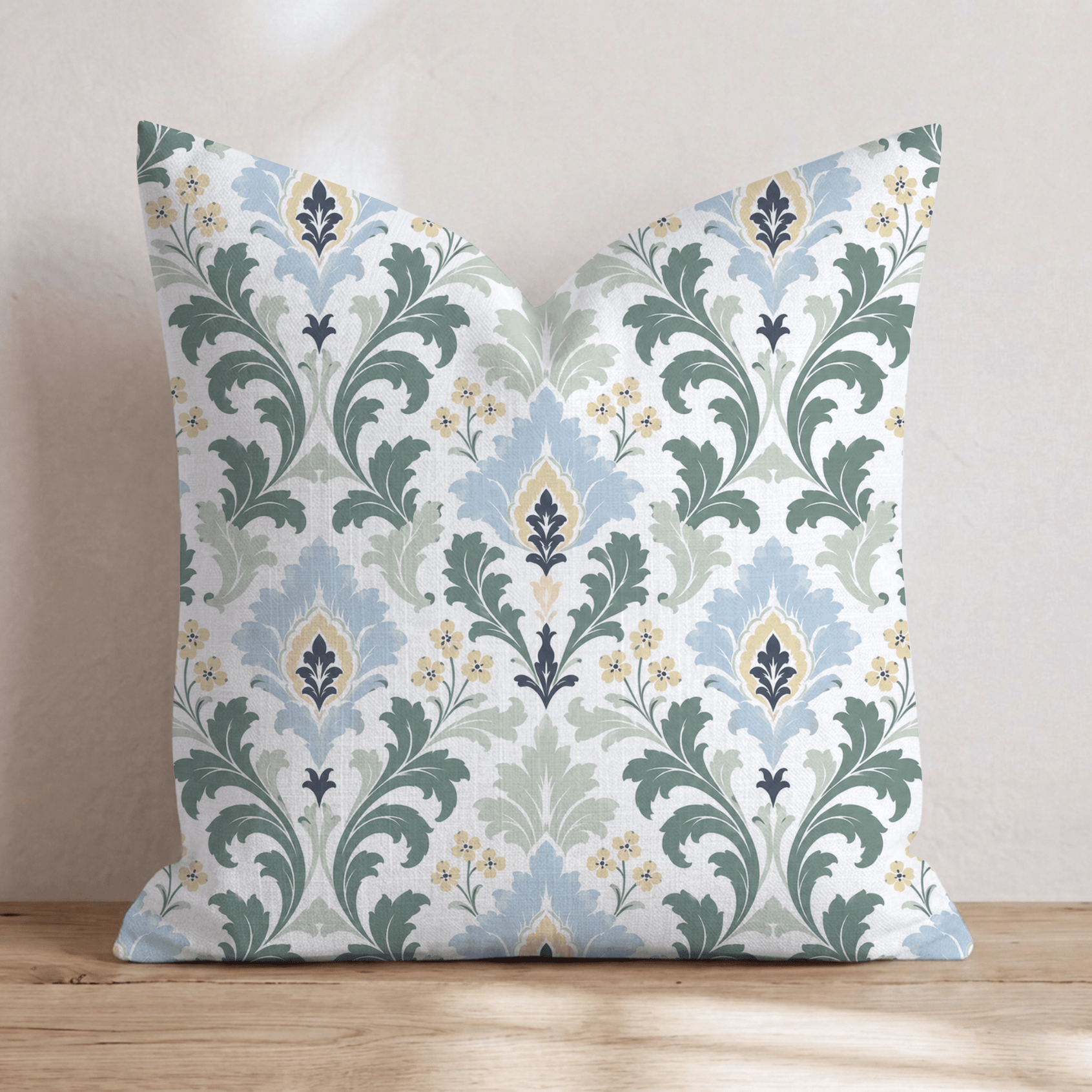 Golf Trip Damask Throw Pillow - Hillcroft Home