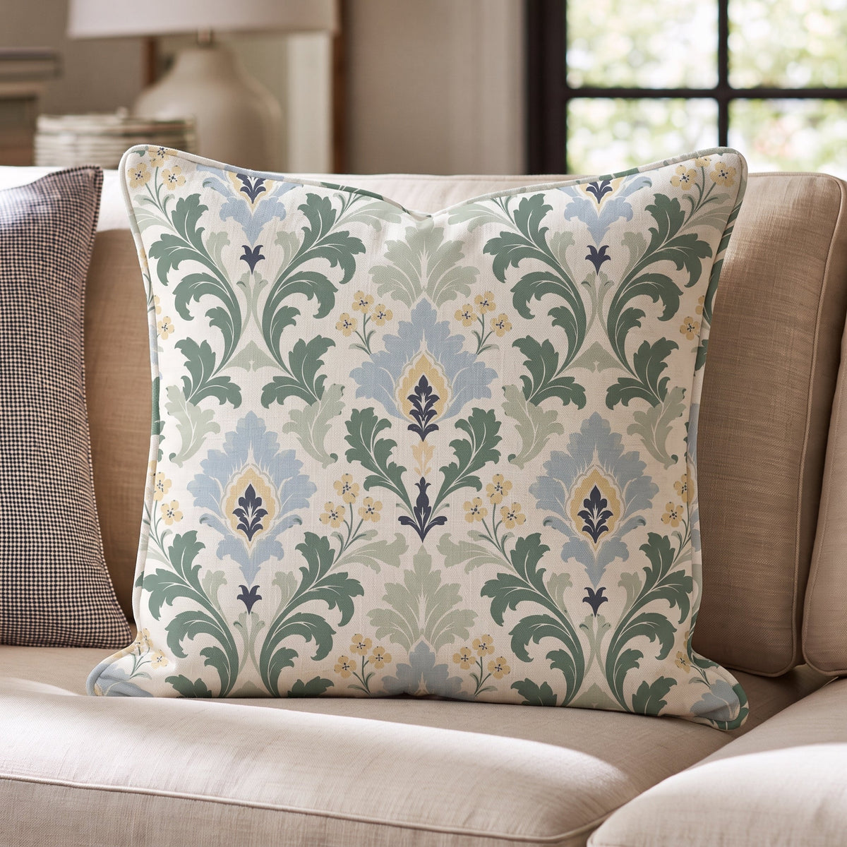 Golf Trip Damask Throw Pillow throw pillow - Hillcroft Home
